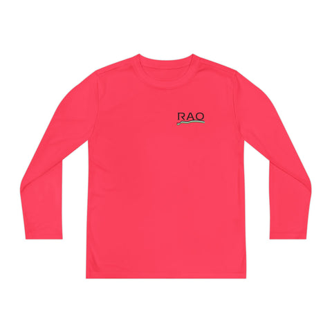 Youth Long Sleeve Performance Tee for Active Kids, Sports Shirt, Outdoor Play, Gym Wear, Comfortable Layering