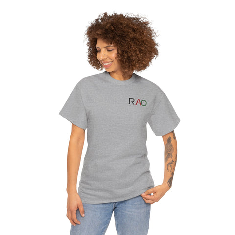 Unisex Cotton Tee - Minimalist RAO Design, Casual Wear, Gift for Him/Her, Birthday, Everyday Fashion, Graphic Tee