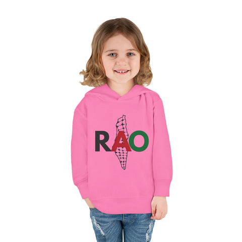 Toddler Fleece Hoodie with RAO Design, Cozy Pullover for Kids, Perfect for Playtime, Gifts, Celebrations, Everyday Wear