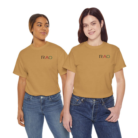 Unisex Cotton Tee - Minimalist RAO Design, Casual Wear, Gift for Him/Her, Birthday, Everyday Fashion, Graphic Tee