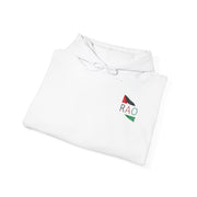 RAO Resistance Against Oppression Unisex Hoodie | Palestinian Flag Design with RAO Letters in the Center | Bold Cultural Streetwear