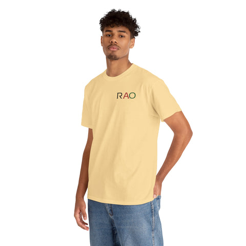 Unisex Cotton Tee - Minimalist RAO Design, Casual Wear, Gift for Him/Her, Birthday, Everyday Fashion, Graphic Tee