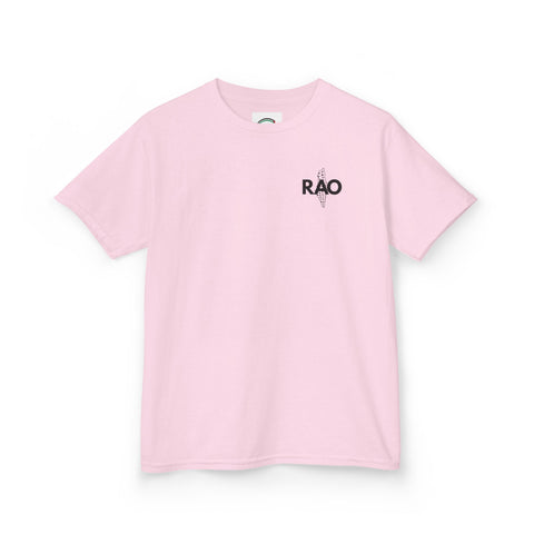 Kids Graphic Tee with RAO Design, Unisex Cotton Shirt, Gift for Boys and Girls, Birthday Outfit, Casual Wear, Summer Tee