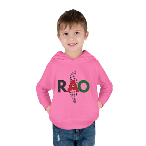Toddler Fleece Hoodie with RAO Design, Cozy Pullover for Kids, Perfect for Playtime, Gifts, Celebrations, Everyday Wear