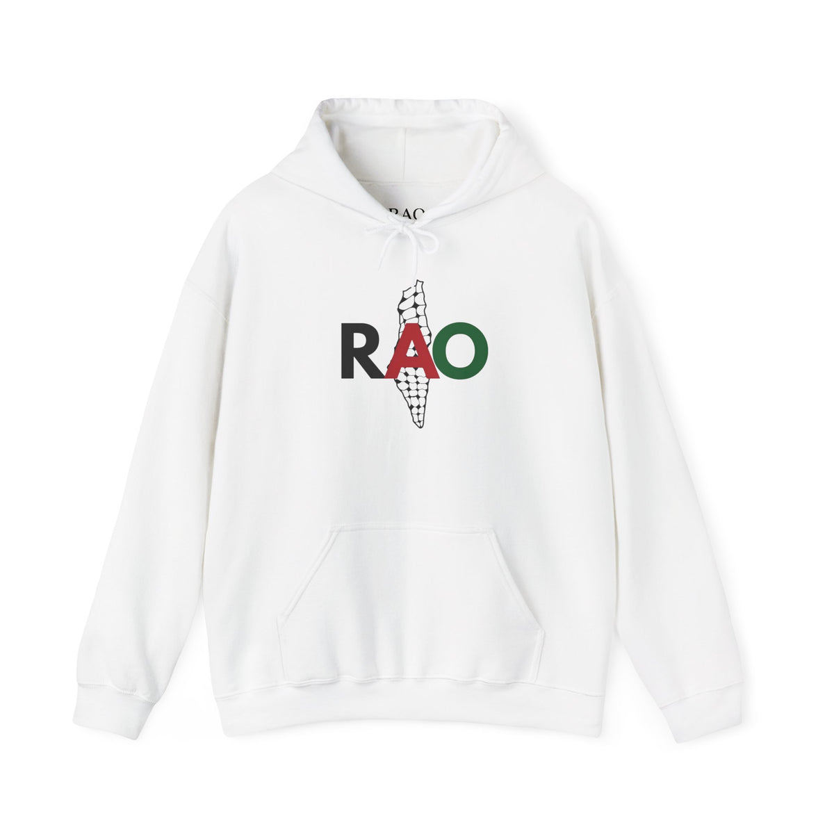 Palestinian Keffiyeh Hoodie – RAO Palestine Map Graphic Unisex Heritage Streetwear
