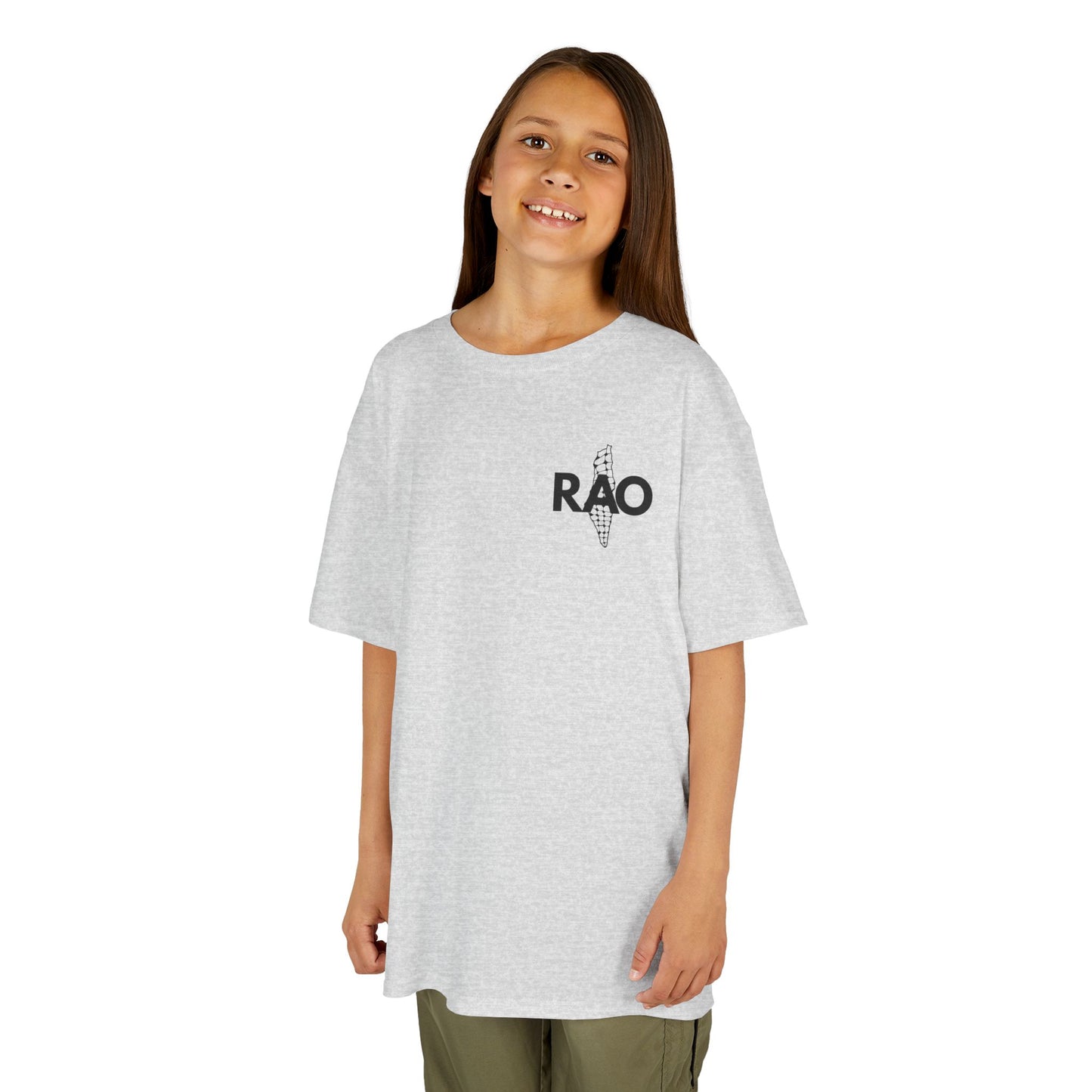 Kids T‑Shirt — 'RAO' Palestine Map Cone Logo Tee