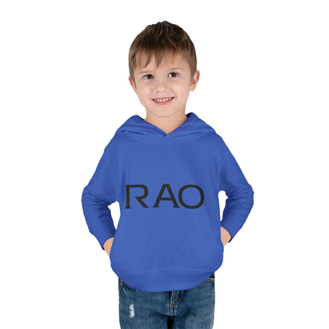 Stylish Toddler Pullover Fleece Hoodie with RAO Design, Cozy Kids Hoodie, Unique Gift for Toddlers, Baby Shower Present, Everyday Wear