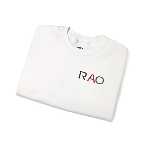 Stylish Unisex Crewneck Sweatshirt with 'RAO' Design, Cozy Casual Wear, Perfect for Everyday, Gifts, Holidays