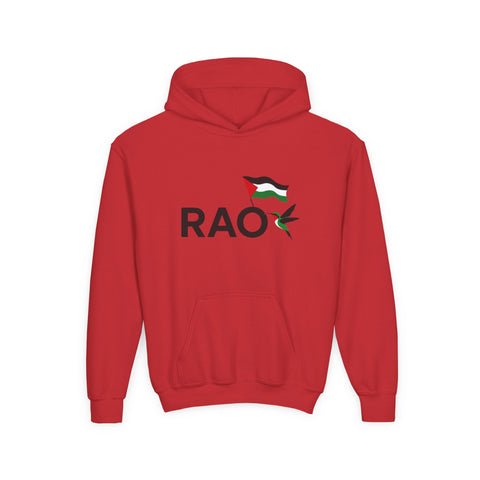 Palestinian Pride Youth Hoodie, Statement Sweatshirt, Gift for Activists, Casual Wear, Comfortable Streetwear, Cultural Expression