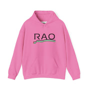 RAO Resistance Against Oppression Unisex Hoodie | Black RAO Letters with Palestinian Map & Flag Ribbon | Cultural Streetwear, Eco-Friendly Hoodie