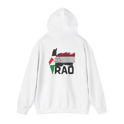 RAO Unity Hoodie: Palestine & Yemen Heavy Blend Hooded Sweatshirt