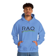 RAO Resistance Against Oppression Unisex Hoodie | Black RAO Letters with Palestinian Map & Flag Ribbon | Cultural Streetwear, Eco-Friendly Hoodie