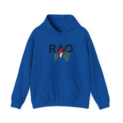 RAO Unisex Hoodie | Resistance Against Oppression Logo with Olive Leaves | Cultural Streetwear, Comfortable Eco-Friendly Fashion