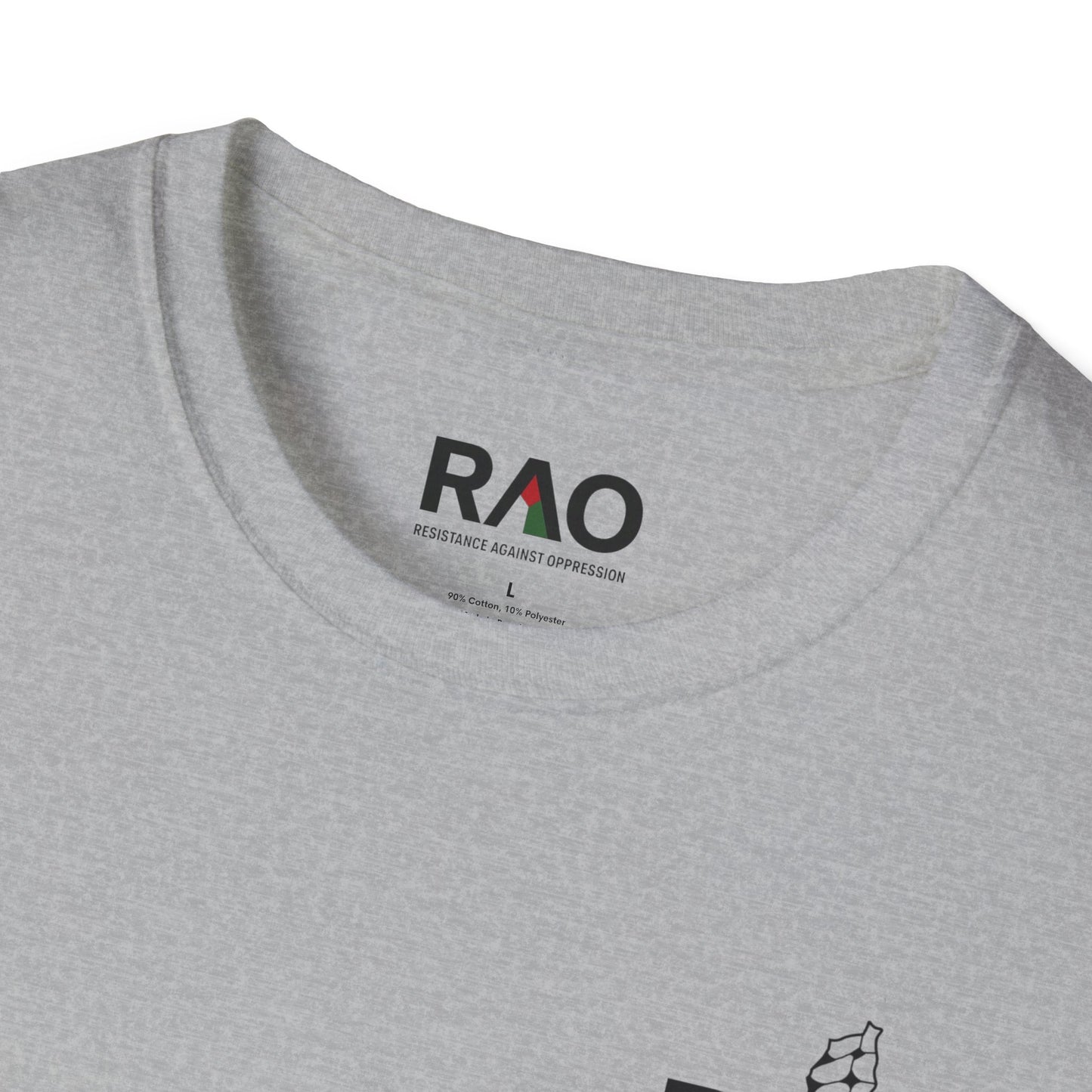 Palestine Map T-Shirt | Palestine Flag RAO Logo Tee