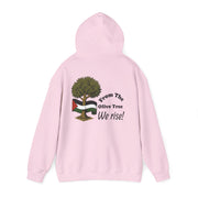 RAO Unisex Hoodie | Resistance Against Oppression Logo with Olive Leaves | Cultural Streetwear, Comfortable Eco-Friendly Fashion