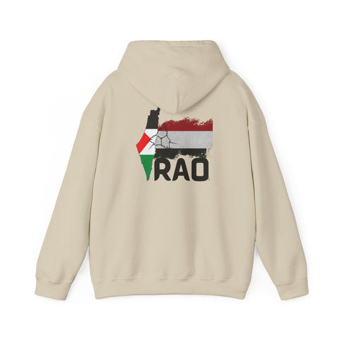 RAO Unity Hoodie: Palestine & Yemen Heavy Blend Hooded Sweatshirt