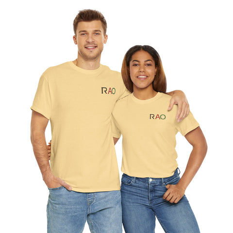 Unisex Cotton Tee - Minimalist RAO Design, Casual Wear, Gift for Him/Her, Birthday, Everyday Fashion, Graphic Tee