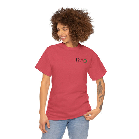 Unisex Cotton Tee - Minimalist RAO Design, Casual Wear, Gift for Him/Her, Birthday, Everyday Fashion, Graphic Tee