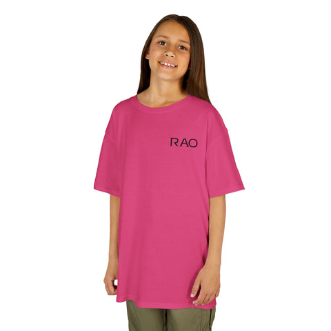 Kids Casual Cotton Tee - RAO Design, Boys & Girls T-Shirt, Everyday Wear, Gift for Birthdays, Back to School Essentials