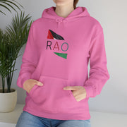 Stylish Unisex Hooded Sweatshirt with RAO Graphic, Cozy Pullover, Casual Gift, Streetwear, Everyday Wear, Unique Design