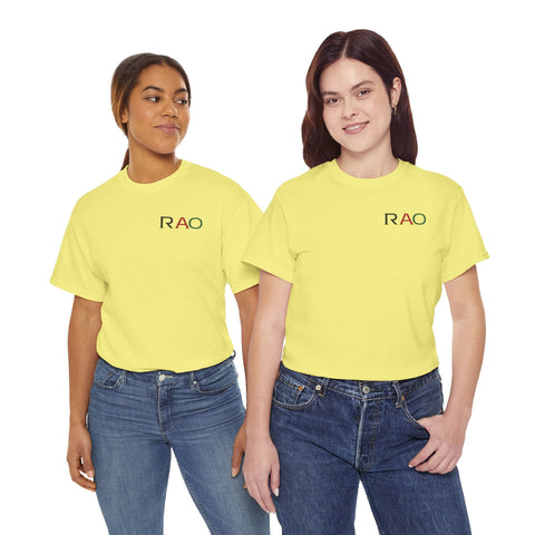 Unisex Cotton Tee - Minimalist RAO Design, Casual Wear, Gift for Him/Her, Birthday, Everyday Fashion, Graphic Tee