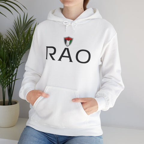 Stylish Unisex Hoodie with RAO Logo, Cozy Casual Wear, Gift for Him/Her, Perfect for Every Season, Ideal for Lounging or Outings