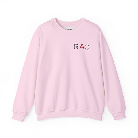 Stylish Unisex Crewneck Sweatshirt with 'RAO' Design, Cozy Casual Wear, Perfect for Everyday, Gifts, Holidays
