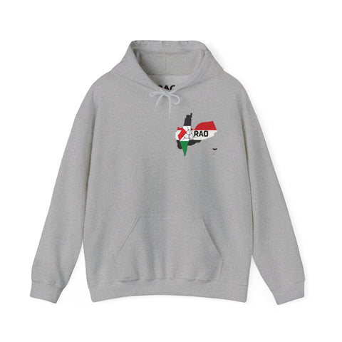 RAO Unity Hoodie: Palestine & Yemen Heavy Blend Hooded Sweatshirt