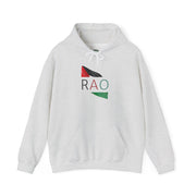 Stylish Unisex Hooded Sweatshirt with RAO Graphic, Cozy Pullover, Casual Gift, Streetwear, Everyday Wear, Unique Design