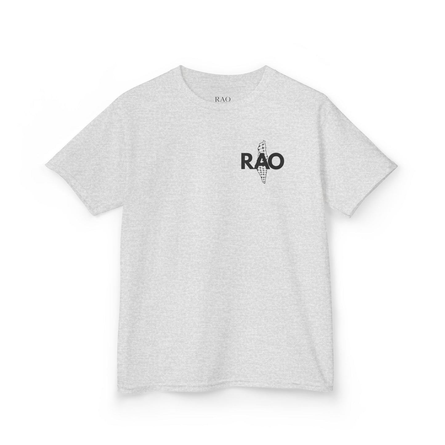 Kids T‑Shirt — 'RAO' Palestine Map Cone Logo Tee