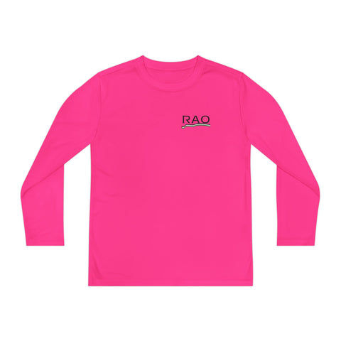 Youth Long Sleeve Performance Tee for Active Kids, Sports Shirt, Outdoor Play, Gym Wear, Comfortable Layering