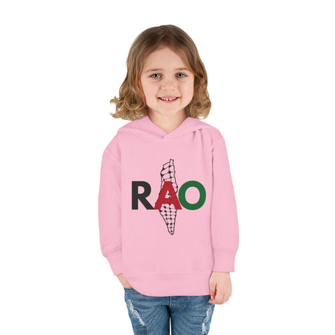 Toddler Fleece Hoodie with RAO Design, Cozy Pullover for Kids, Perfect for Playtime, Gifts, Celebrations, Everyday Wear