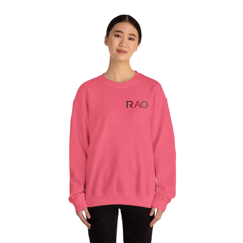 Stylish Unisex Crewneck Sweatshirt with 'RAO' Design, Cozy Casual Wear, Perfect for Everyday, Gifts, Holidays