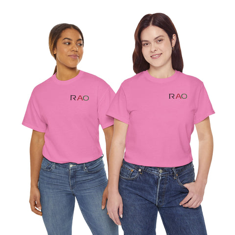 Unisex Cotton Tee - Minimalist RAO Design, Casual Wear, Gift for Him/Her, Birthday, Everyday Fashion, Graphic Tee