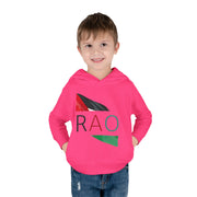 Toddler Fleece Hoodie with RAO Design, Cozy Kids Hoodie, Cute Pullover Sweatshirt, Birthday Gift for Toddlers, Fun Wear for Playtime