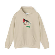Stylish Unisex Hooded Sweatshirt with RAO Graphic, Cozy Pullover, Casual Gift, Streetwear, Everyday Wear, Unique Design
