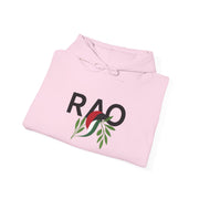 RAO Unisex Hoodie | Resistance Against Oppression Logo with Olive Leaves | Cultural Streetwear, Comfortable Eco-Friendly Fashion