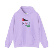 Stylish Unisex Hooded Sweatshirt with RAO Graphic, Cozy Pullover, Casual Gift, Streetwear, Everyday Wear, Unique Design