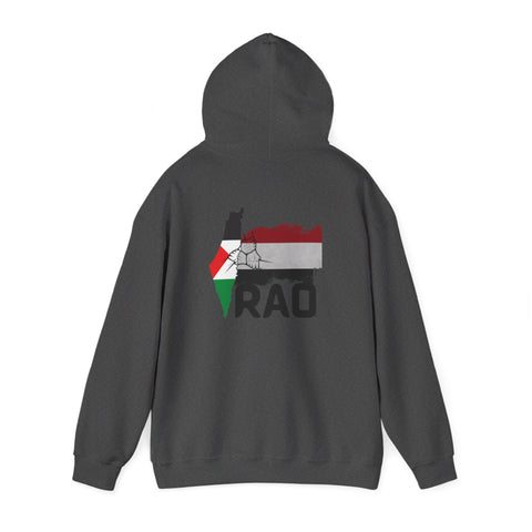 RAO Unity Hoodie: Palestine & Yemen Heavy Blend Hooded Sweatshirt