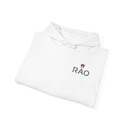 RAO Resistance Against Oppression Unisex Hoodie | Small Left Chest Logo with Palestinian Shield Flag & Map Design | Eco-Friendly Cultural Streetwear