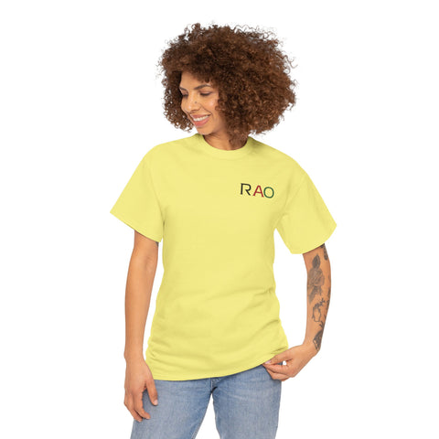 Unisex Cotton Tee - Minimalist RAO Design, Casual Wear, Gift for Him/Her, Birthday, Everyday Fashion, Graphic Tee