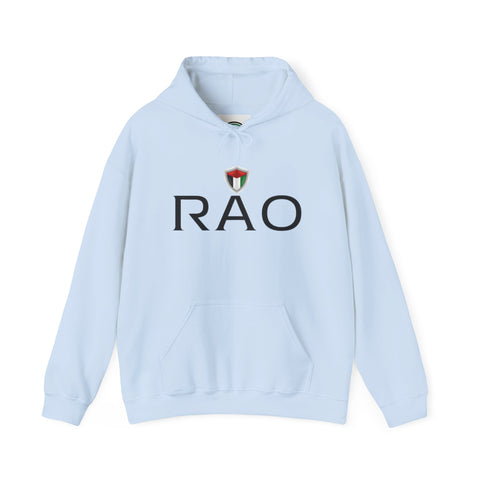 Stylish Unisex Hoodie with RAO Logo, Cozy Casual Wear, Gift for Him/Her, Perfect for Every Season, Ideal for Lounging or Outings