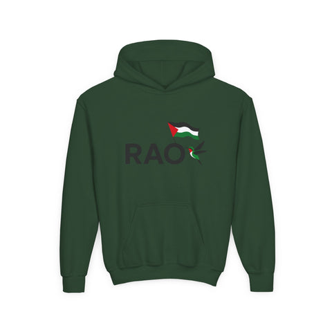 Palestinian Pride Youth Hoodie, Statement Sweatshirt, Gift for Activists, Casual Wear, Comfortable Streetwear, Cultural Expression