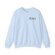 Stylish Unisex Crewneck Sweatshirt with 'RAO' Design, Cozy Casual Wear, Perfect for Everyday, Gifts, Holidays