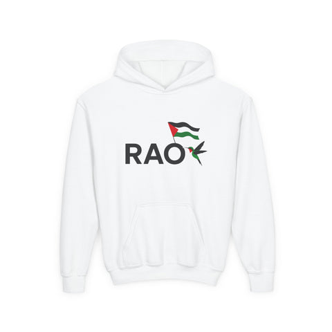Palestinian Pride Youth Hoodie, Statement Sweatshirt, Gift for Activists, Casual Wear, Comfortable Streetwear, Cultural Expression