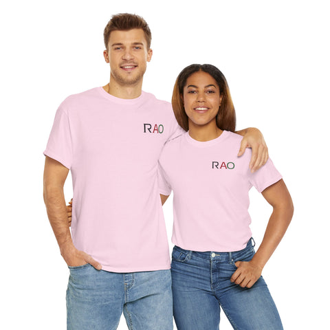 Unisex Cotton Tee - Minimalist RAO Design, Casual Wear, Gift for Him/Her, Birthday, Everyday Fashion, Graphic Tee