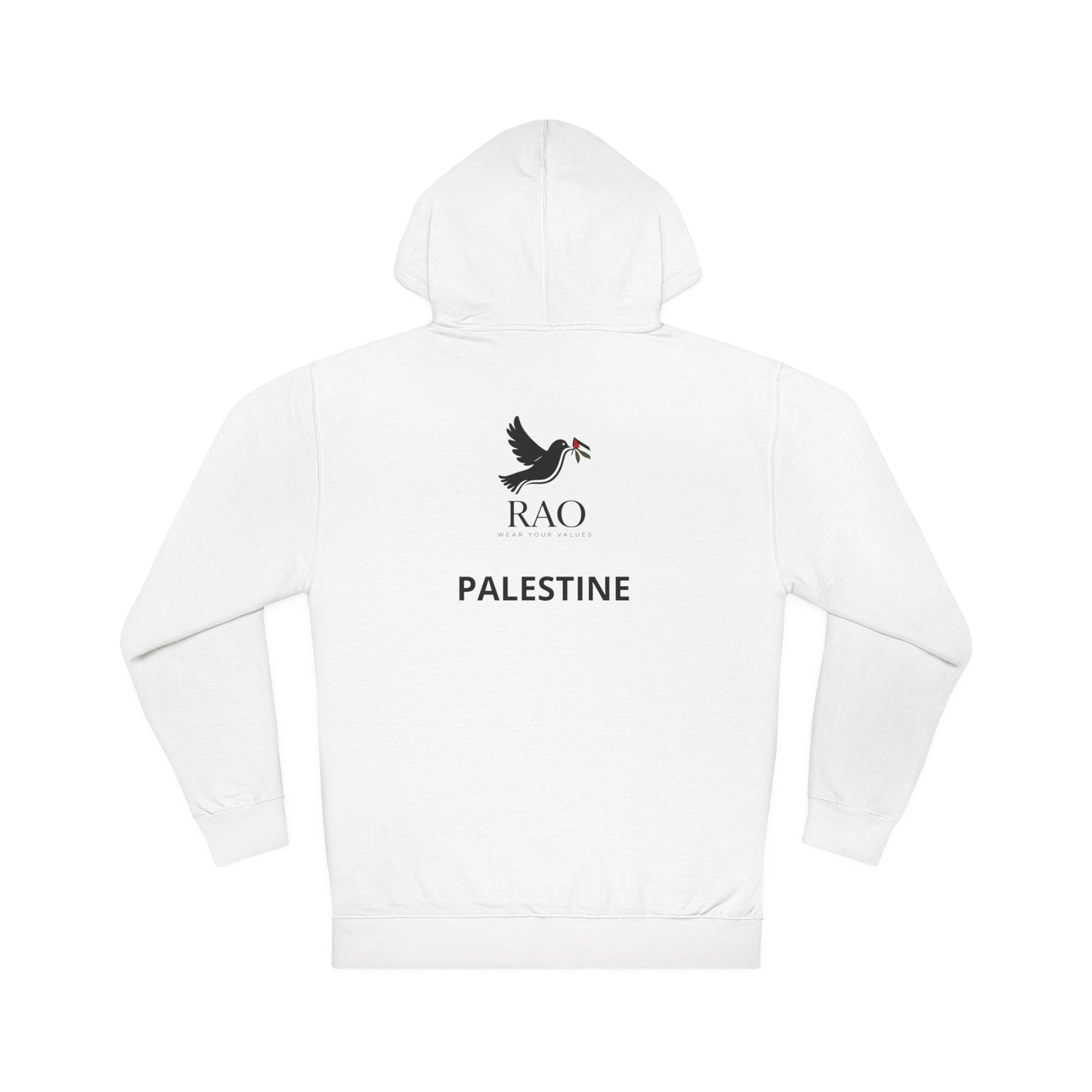 Palestine Olive Branch Hoodie | RAO Premium Peace Dove Pullover | Minimalist Unisex Hoodie