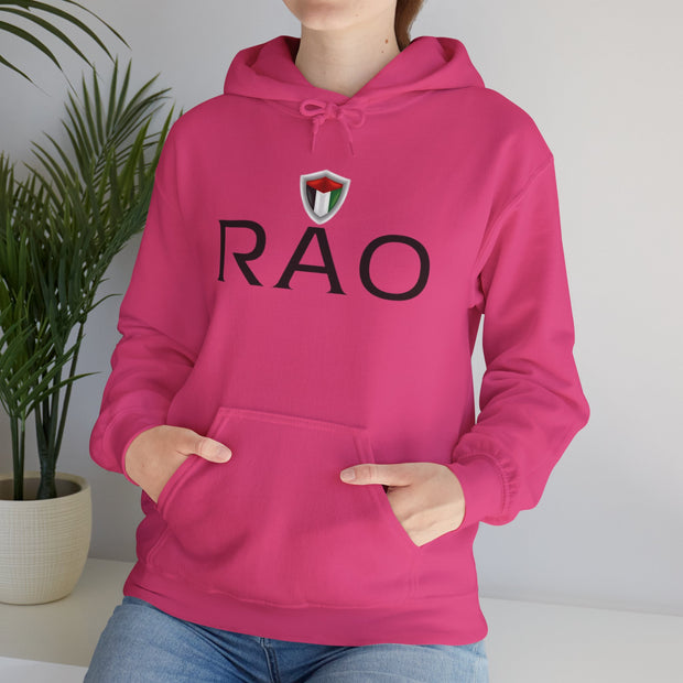 Stylish Unisex Hoodie with RAO Logo, Cozy Casual Wear, Gift for Him/Her, Perfect for Every Season, Ideal for Lounging or Outings