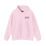 RAO Resistance Against Oppression Unisex Hoodie | Small Left Chest Logo with Palestinian Map & Flag Ribbon | Eco-Friendly Cultural Streetwear