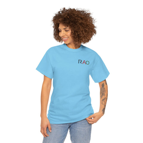 Unisex Cotton Tee - Minimalist RAO Design, Casual Wear, Gift for Him/Her, Birthday, Everyday Fashion, Graphic Tee